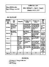 Đề kiểm tra 15p học kì II Mỹ thuật lớp 7 - Năm học 2016-2017 - Trường THCS Dân Hòa